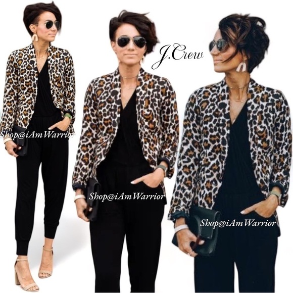 J.Crew Parke linen blend leopard print one button blazer *shop@iamwarrior - Picture 6 of 14